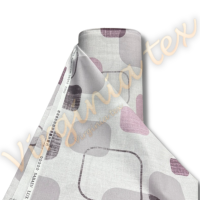 Bumbac Satinat 100% Engross – Latiime 240 cm, Lungime 30 ml, Ideal pentru Lenjerii de Pat și Proiecte Textile geometric roz